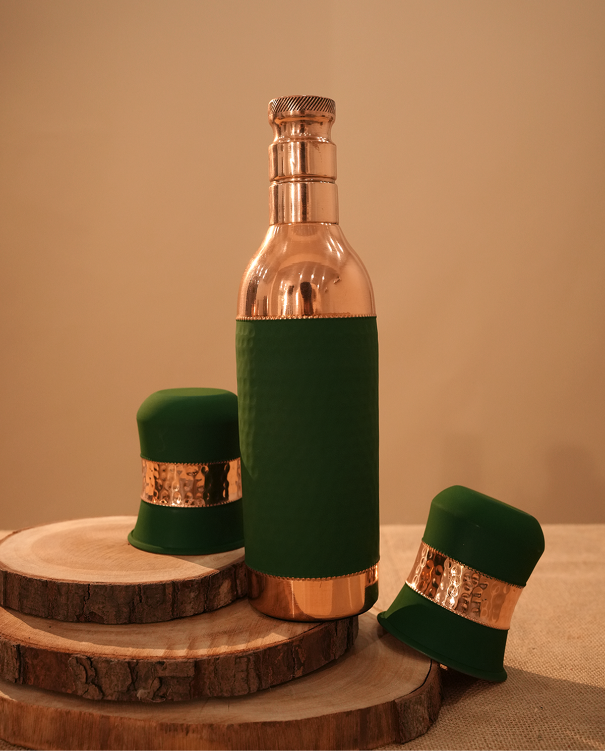 Copper Signature Bottle and Glass Set