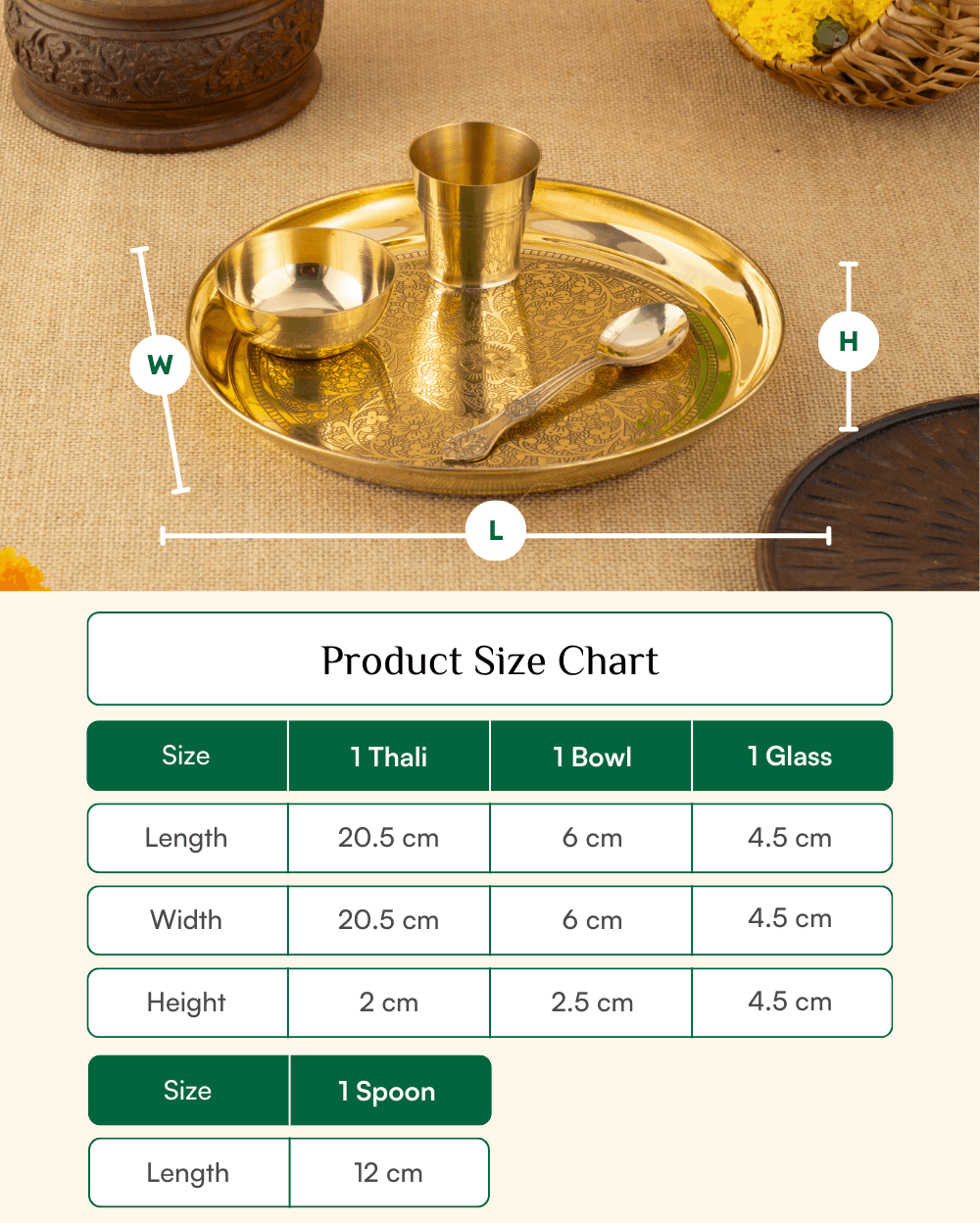 Premium Brass Baby Set/infant Set