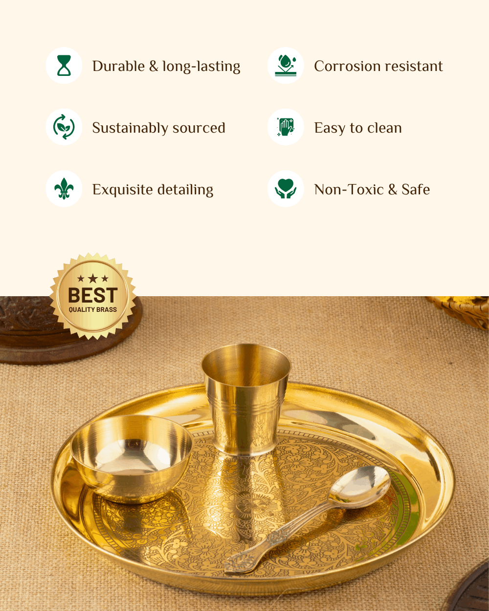 Benefits Of Brass Baby Set/infant Set