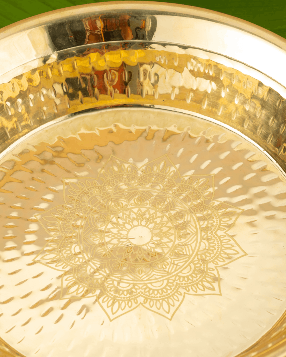 Authentic Brass Classic Hammered Deep Plate/parat