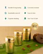 Benefits Of Brass Classic Hammered Tea-Coffee-Sugar Container Set
