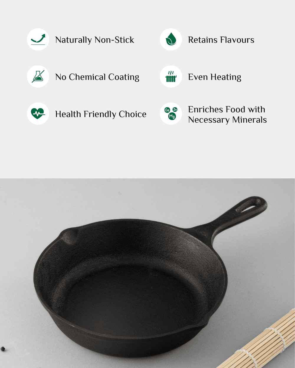 Benefits of Cast Iron Robust Frypan