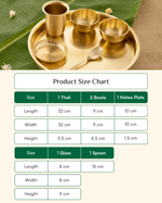 Premium Brass Classic Thaliset