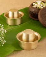 Brass Elite Coffee Dabra Set of 2