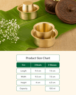 Premium Brass Elite Coffee Dabra Set of 2