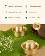 Benefits Of Brass Elite Coffee Dabra Set of 2