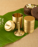 Pure Brass Elite Coffee Filter Engraved