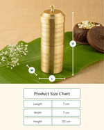 Premium Brass Elite Coffee Filter Engraved