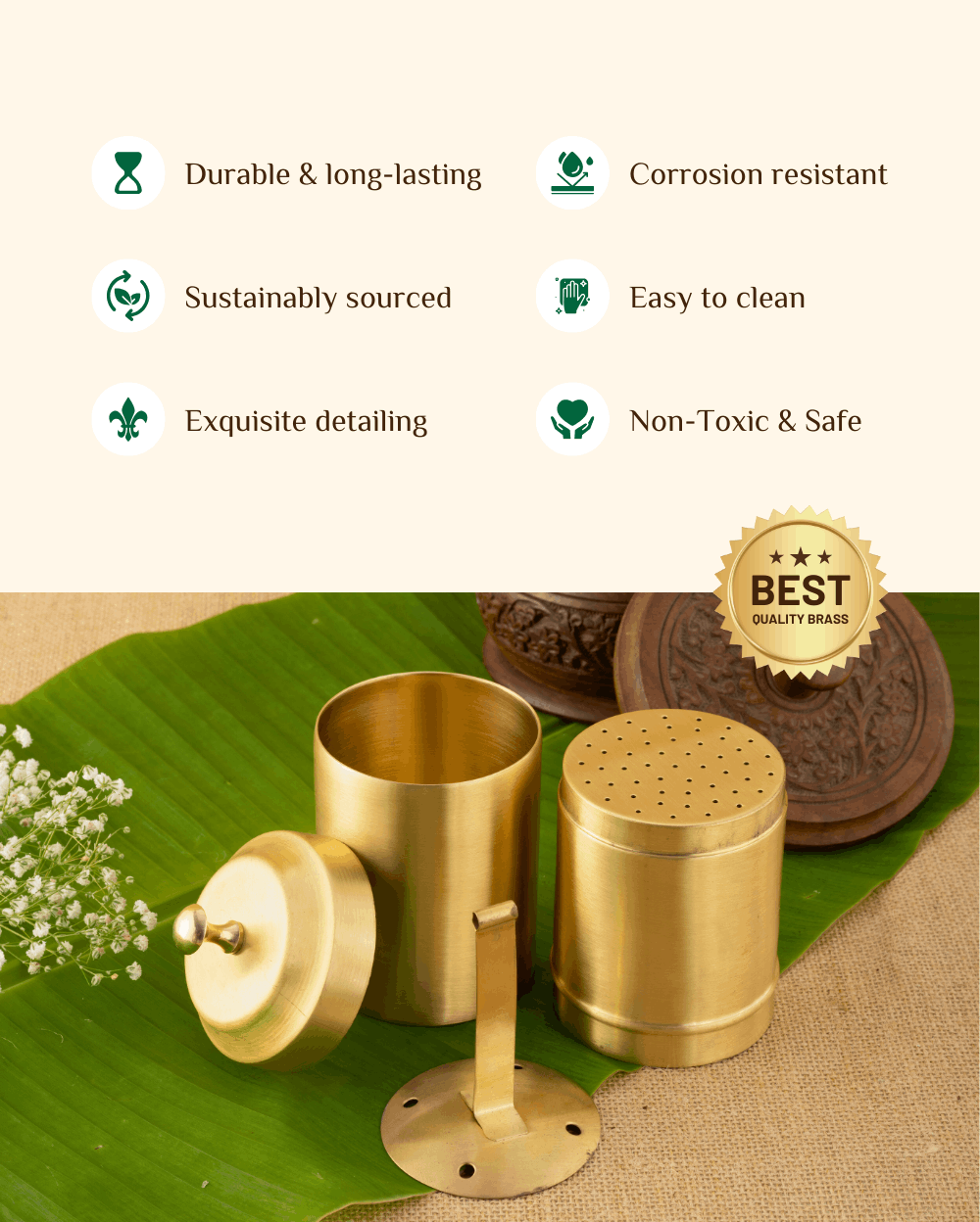 Benefits Of Brass Elite Coffee Filter