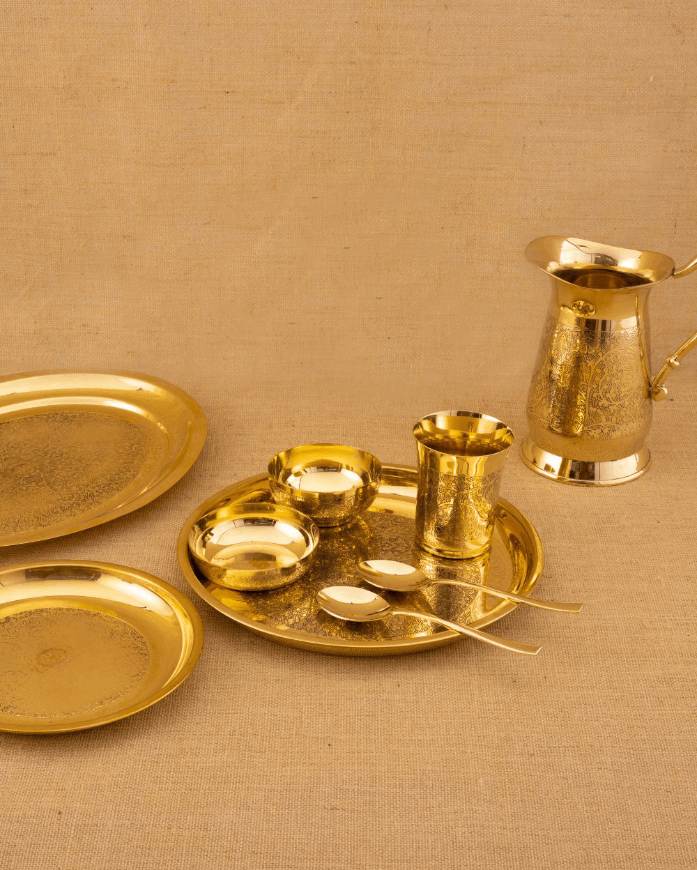 Pure Brass Premium Dinner Set