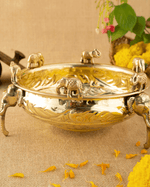 Authentic Brass Premium Elephant Urli/ Flower Bowl