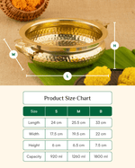Traditional Brass Premium Hammered Urli/flower Bowl