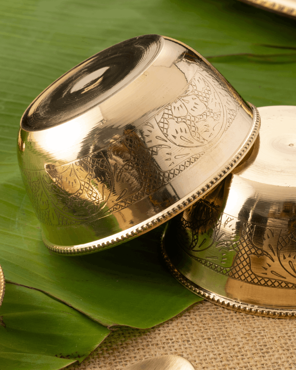 Pure Brass Rajwadi Thaliset