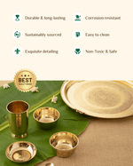 Benefits Of Brass Rajwadi Thaliset