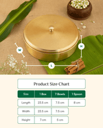 Premium Brass Spice Box Engraved