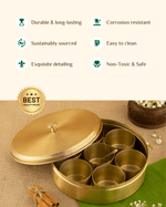 Benefits Of Brass Spice Box Engraved