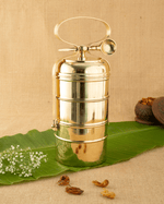 Royal Brass Sterling Tiffin with Spoon Tin Coated