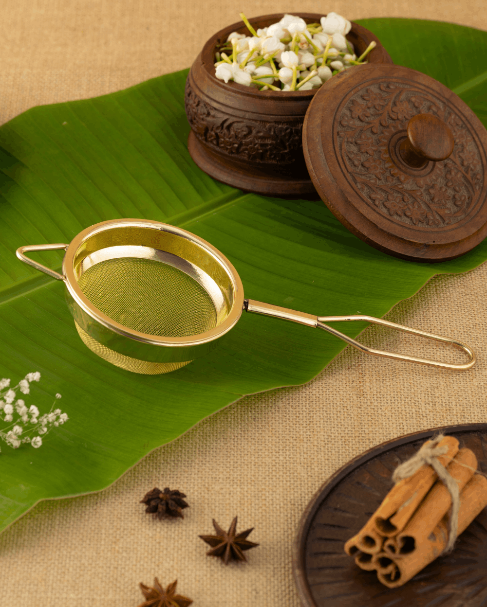 Brass Tea Strainer