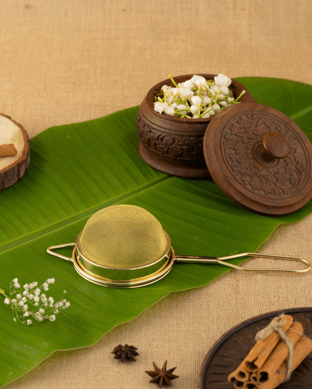 Authentic Brass Tea Strainer