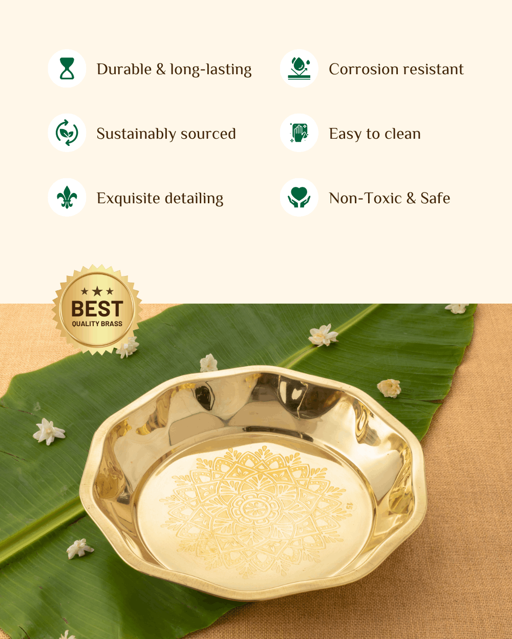 Benefits Of Brass Allure Parat/ Deep Plate