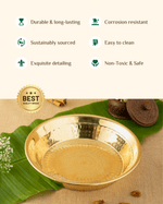 Benefits Of Brass Classic Hammered Deep Plate/parat