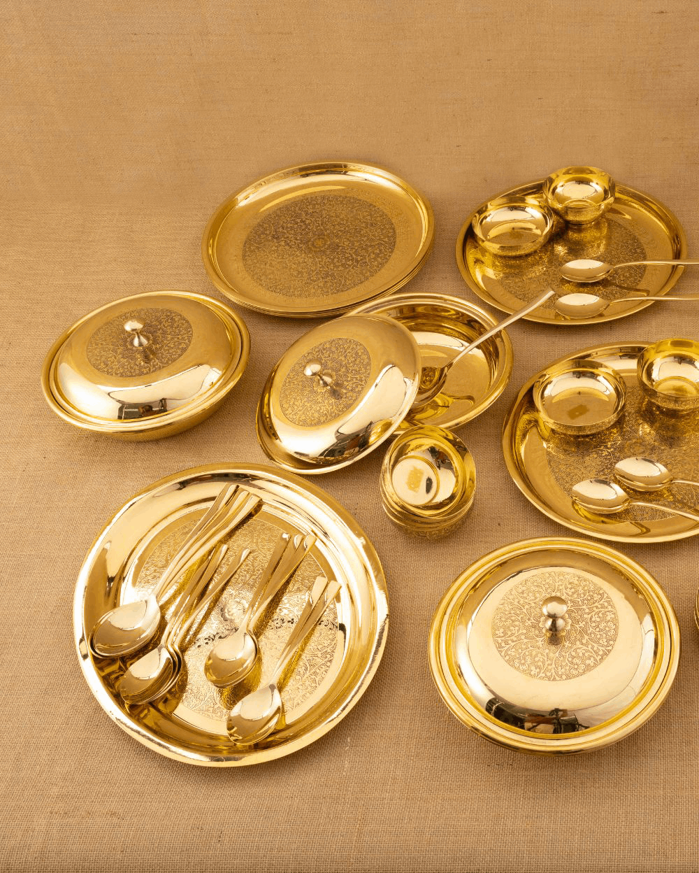 Brass Premium Dinner Set