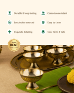 Benefits Of Brass Rajwadi Ice Cream Cup Set