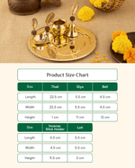 Premium Brass Rudraksha Pooja Set