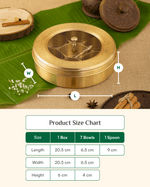 Premium Brass Spice Box See Through