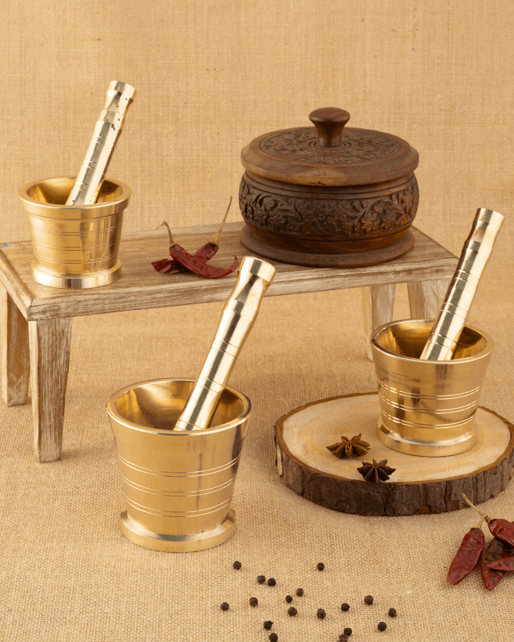 Brass Spices Grinder