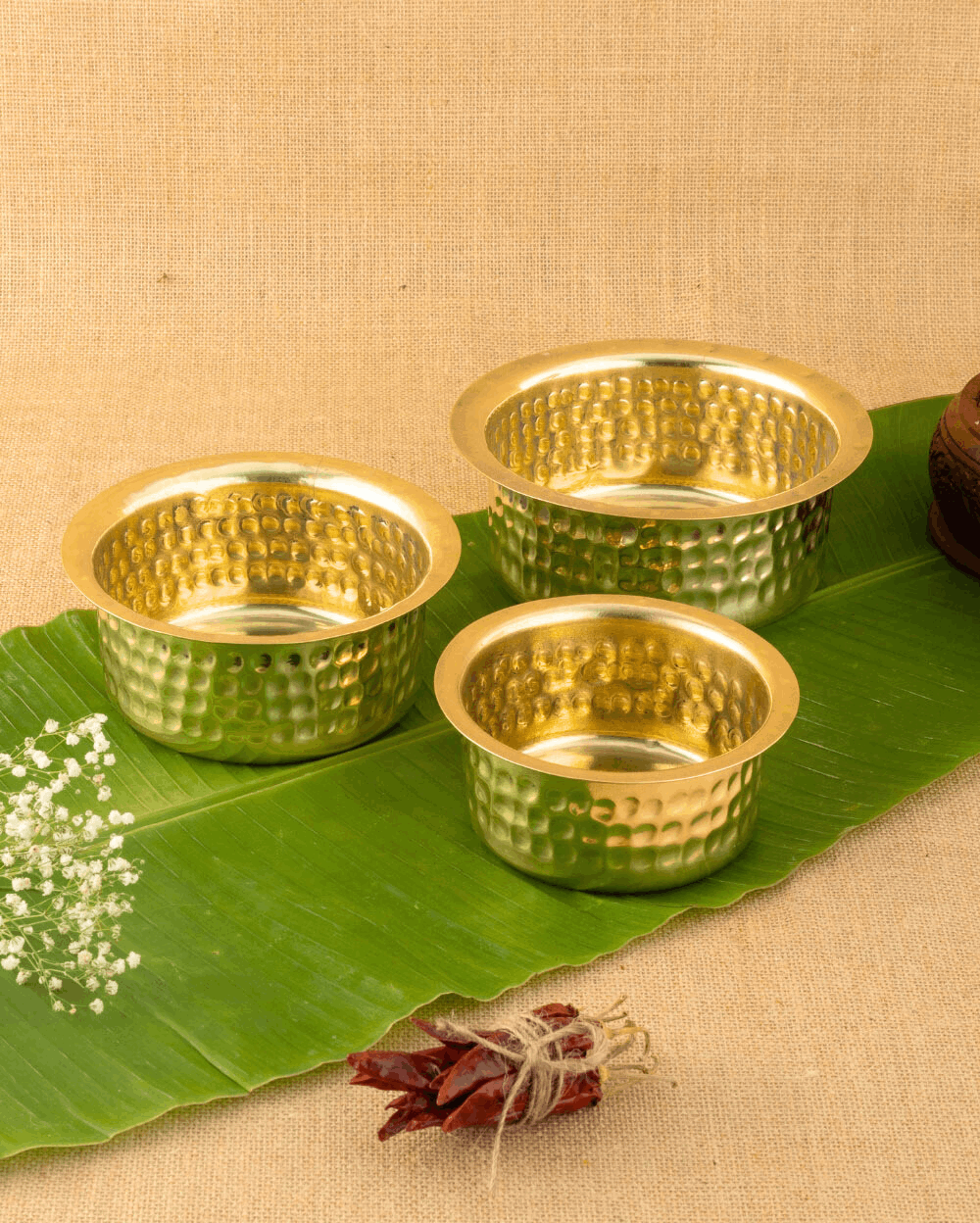 Authentic Brass Sterling Hammered Cooking Pot