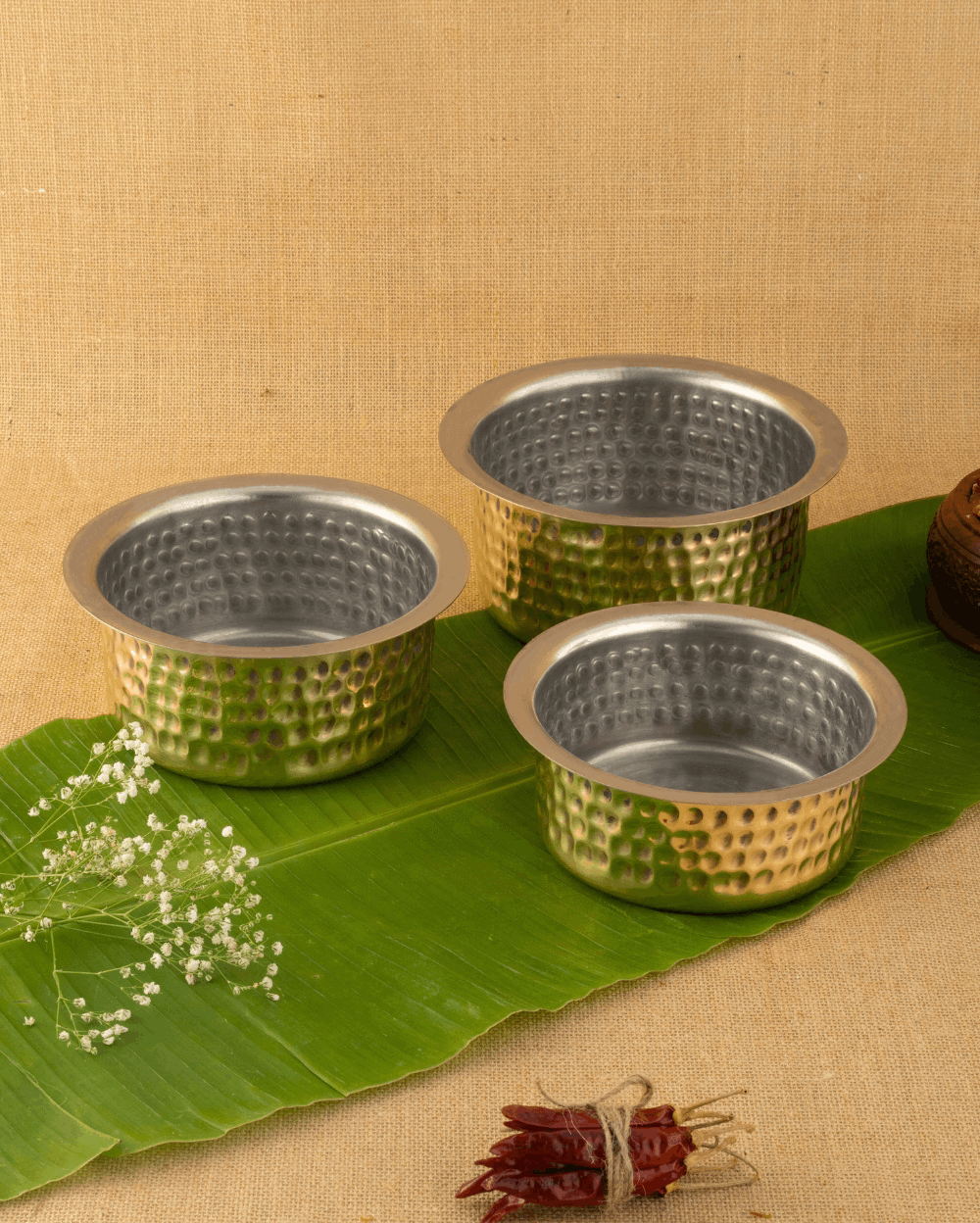 Brass Sterling Hammered Cooking Pot Tin Coated