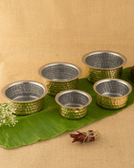 Authentic Brass Sterling Hammered Cooking Pot Tin Coated