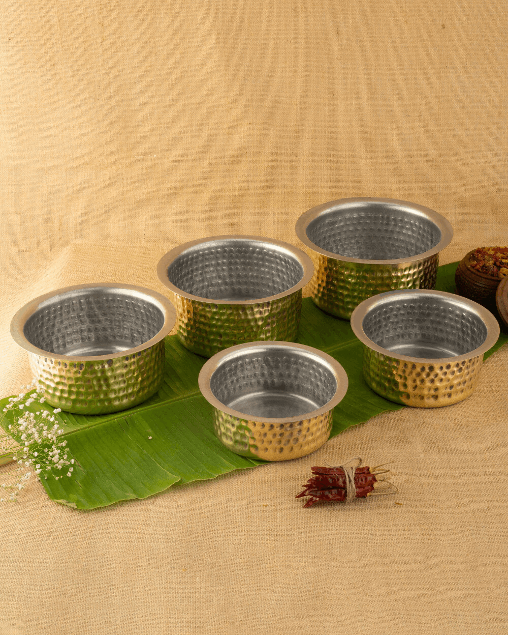 Royal Brass Sterling Hammered Cooking Pot Tin Coated