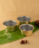 Classic Brass Sterling Hammered Cooking Pot Tin Coated