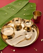 Bronze Monarch Thali/Dinner Set Glossy