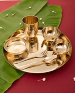 Authentic Bronze Monarch Thali/Dinner Set Glossy
