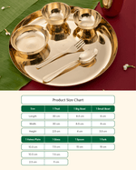 Premium Bronze Monarch Thali/Dinner Set Glossy