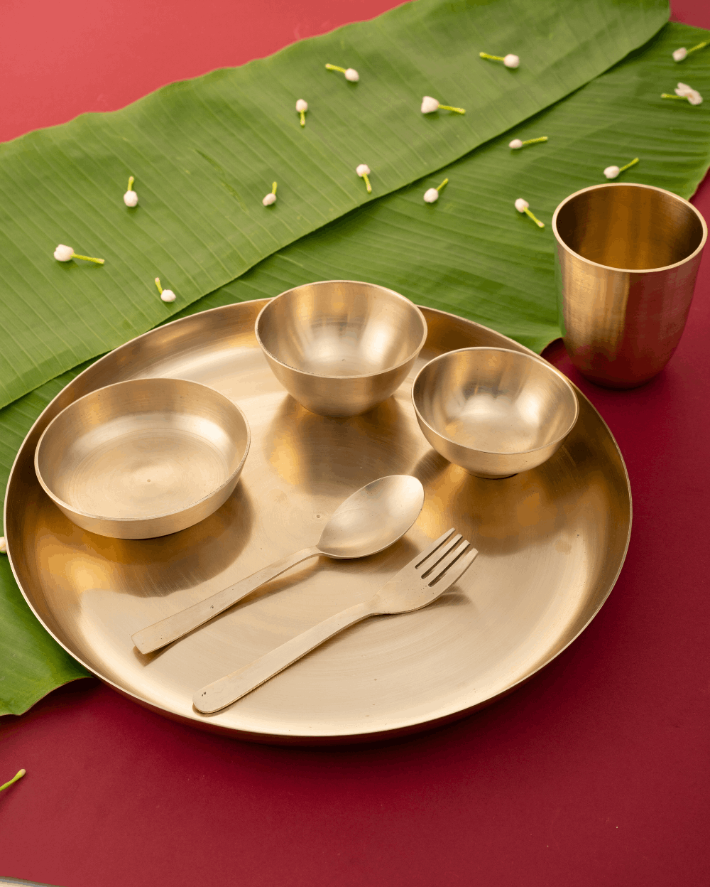 Bronze Monarch Thali/Dinner Set Matt