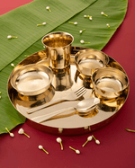 Bronze Royal Thali/Dinner Set Glossy