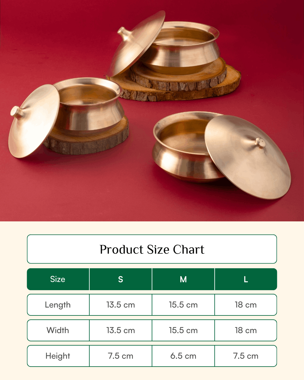 Premium Bronze Supreme Serving Handi