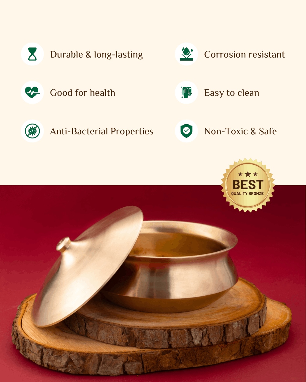 Benefits Of Bronze Supreme Serving Handi
