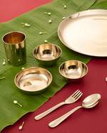 Authentic Bronze Supreme Thali/Dinner Set Glossy