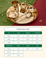 Premium Bronze Supreme Thali/Dinner Set Glossy