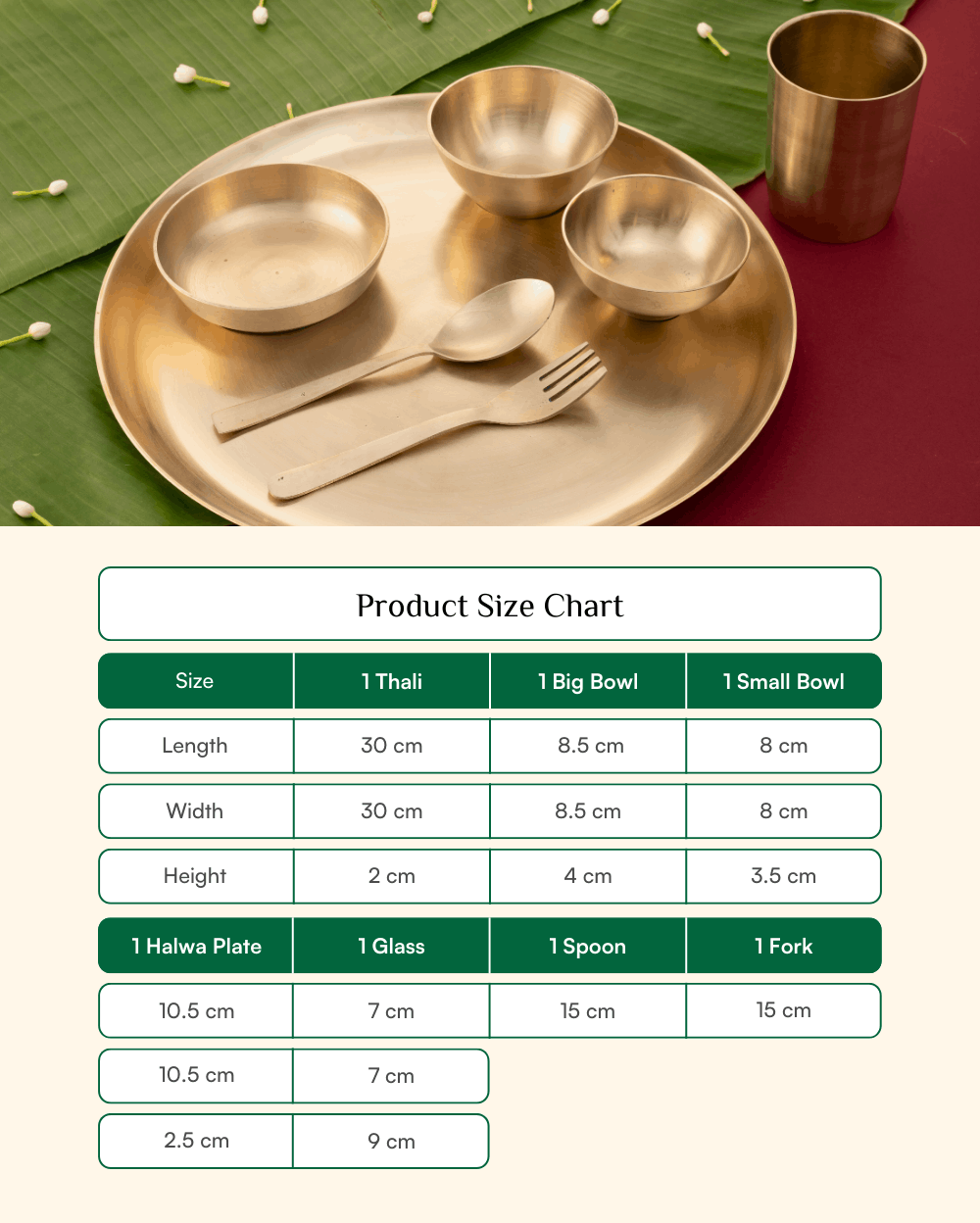 Premium Bronze Supreme Thali/Dinner Set Matt