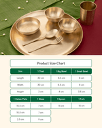 Premium Bronze Supreme Thali/Dinner Set Matt