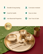 Benefits Of Bronze Supreme Thali/Dinner Set Matt