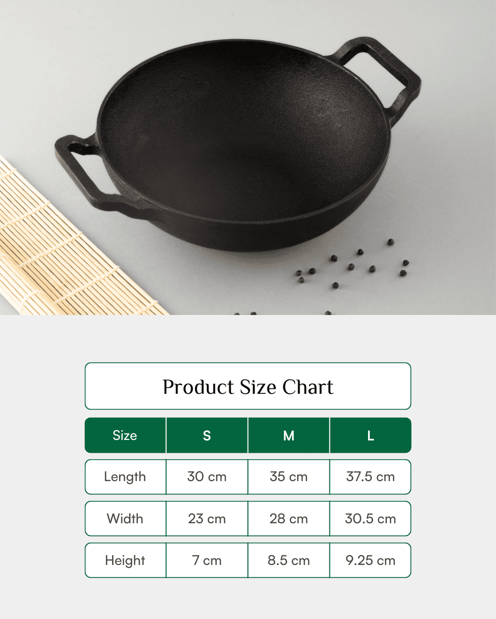 Premium Cast Iron Robust Kadai