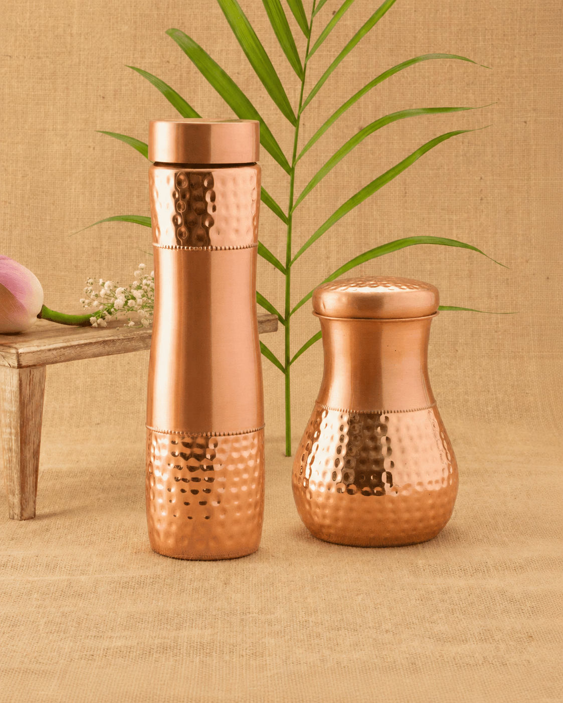 Copper Health Essentials Combo (800ml Jar + 980ml Bottle)