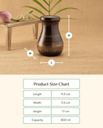 Premium Copper Acute Bedroom Jar Vintage Engraved